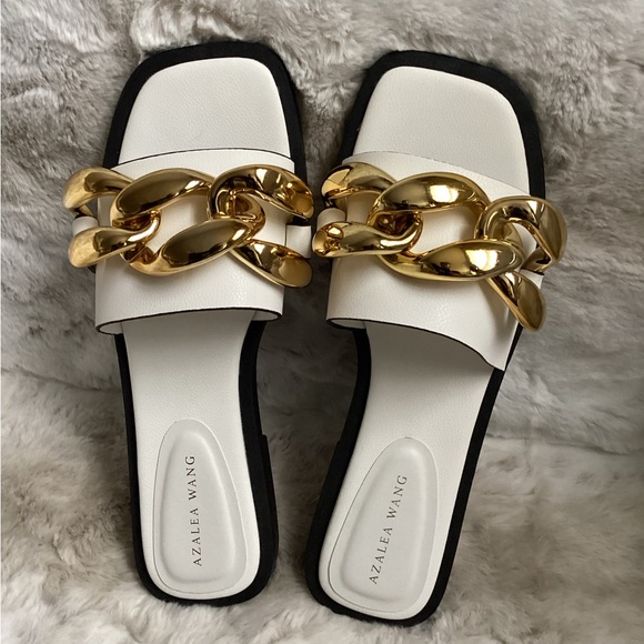 Azalea Wang Parker-White Sandal, 8, NIB - Picture 3 of 8